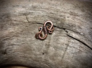 S-Hook Clasp - Antique Copper Plated