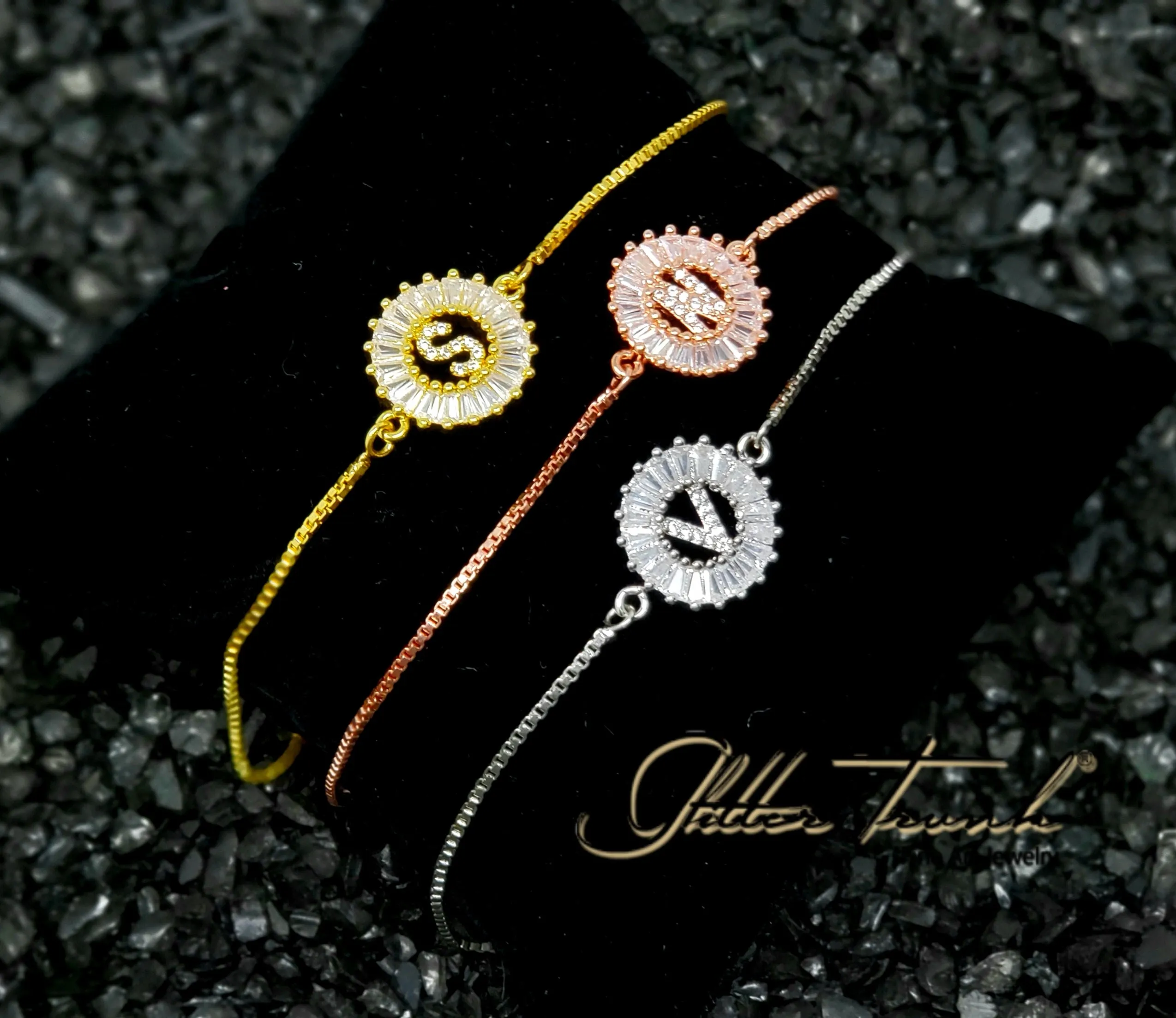 Sarah Adjustable Initial Bracelet