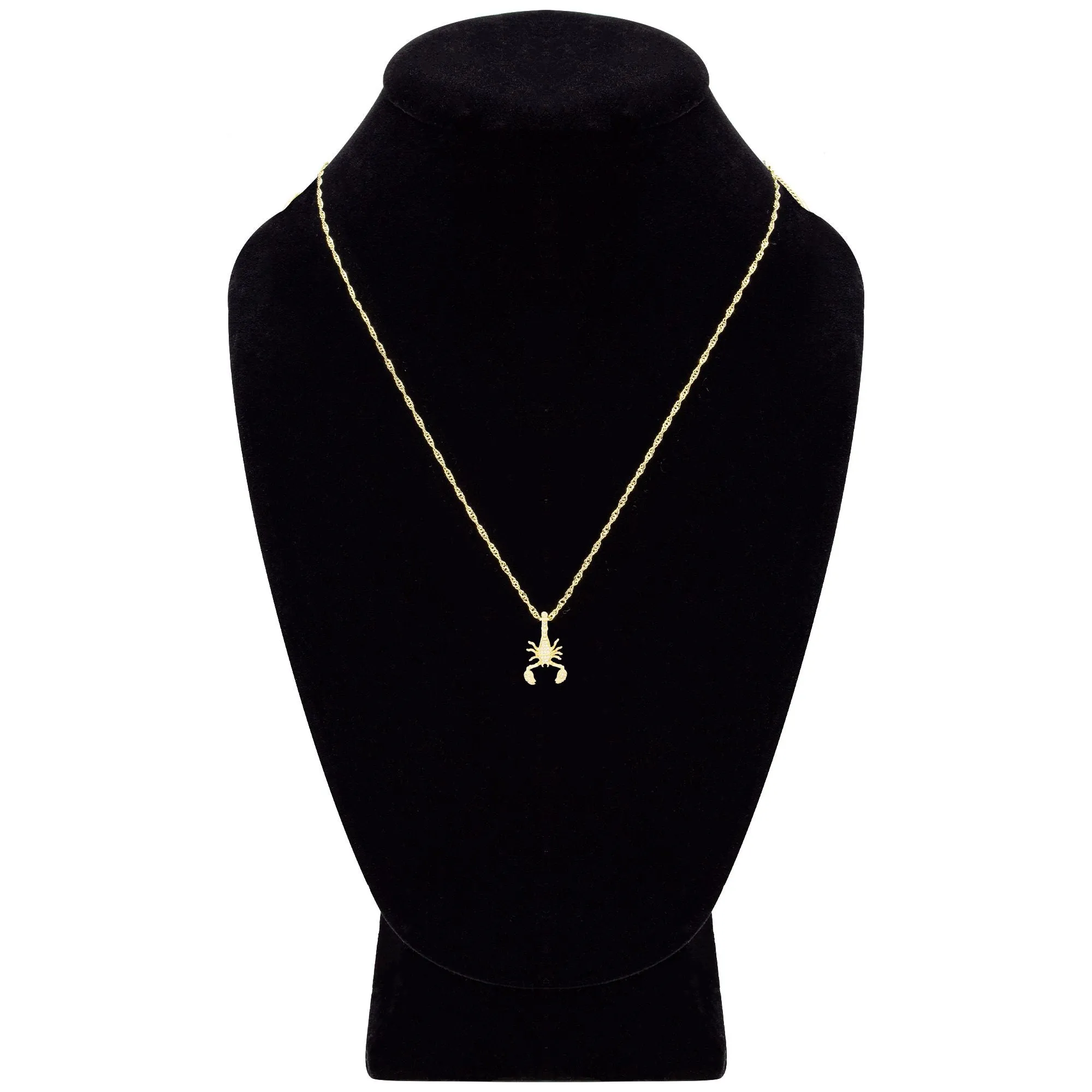 Scorpion Cubic Zirconia Pendant With Necklace Set 14K Gold Filled