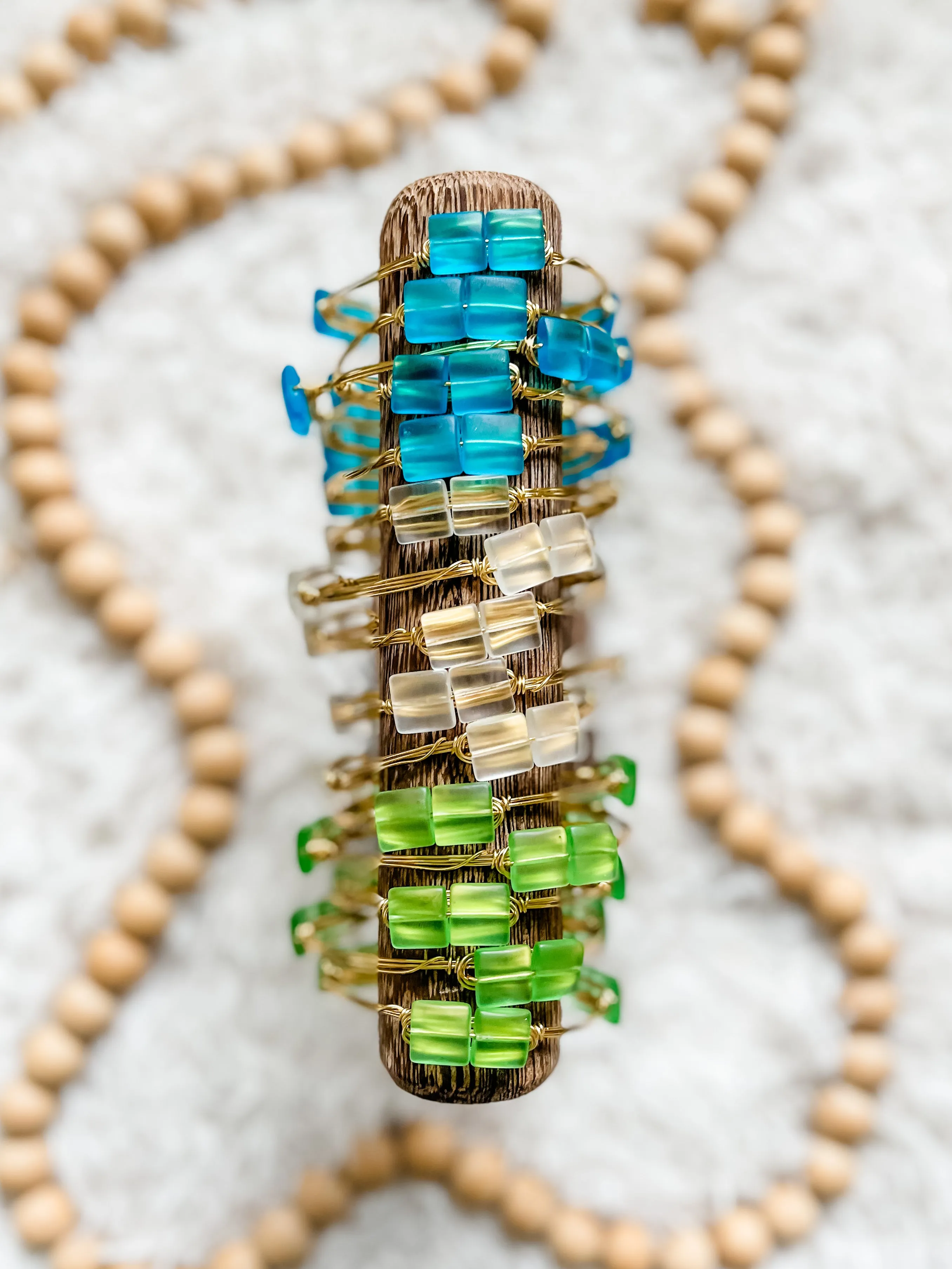 Sea Glass Bangles