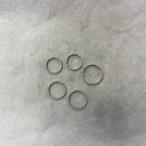 Silver braided ring