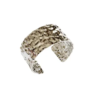 Silver Melted Cuff