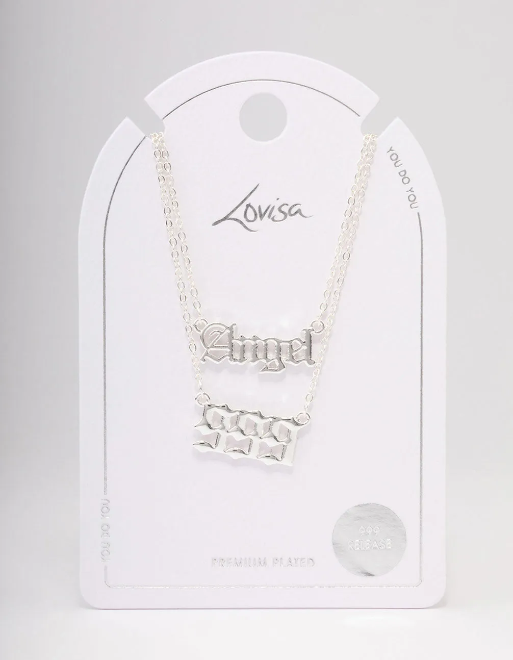 Silver Plated Angel Number '999' Necklace Pack