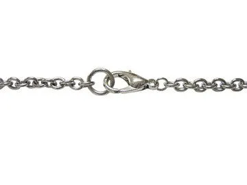 Silver Toned Textured Cross Pendant Necklace