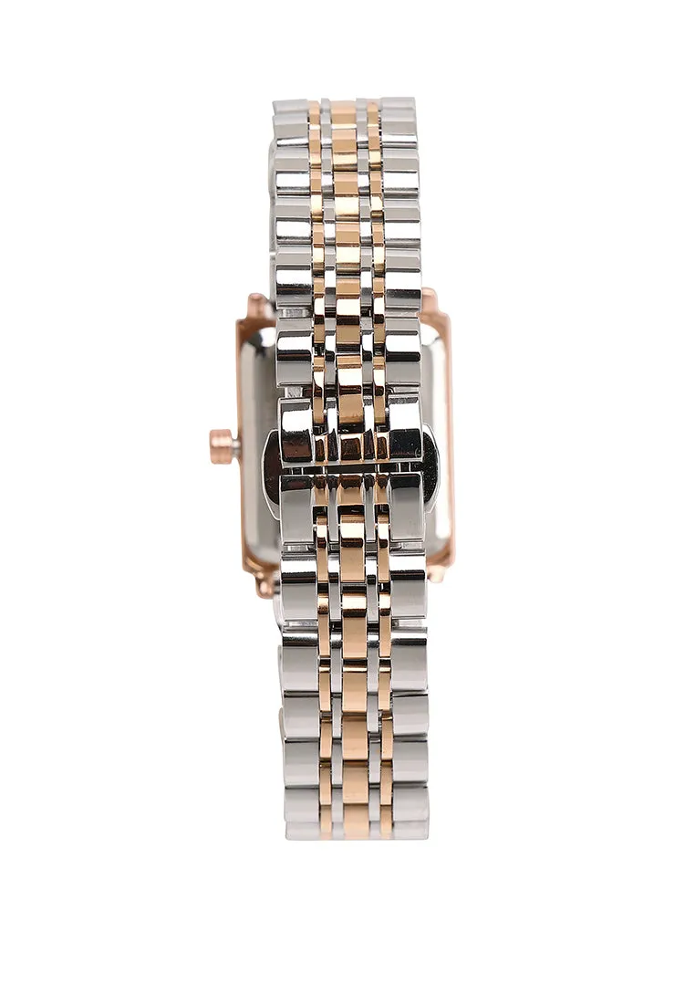 Sima Rose Gold Stainless Steel Analog Watch (Silver)