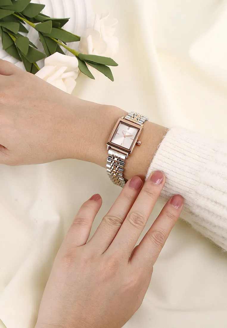 Sima Rose Gold Stainless Steel Analog Watch (Silver)