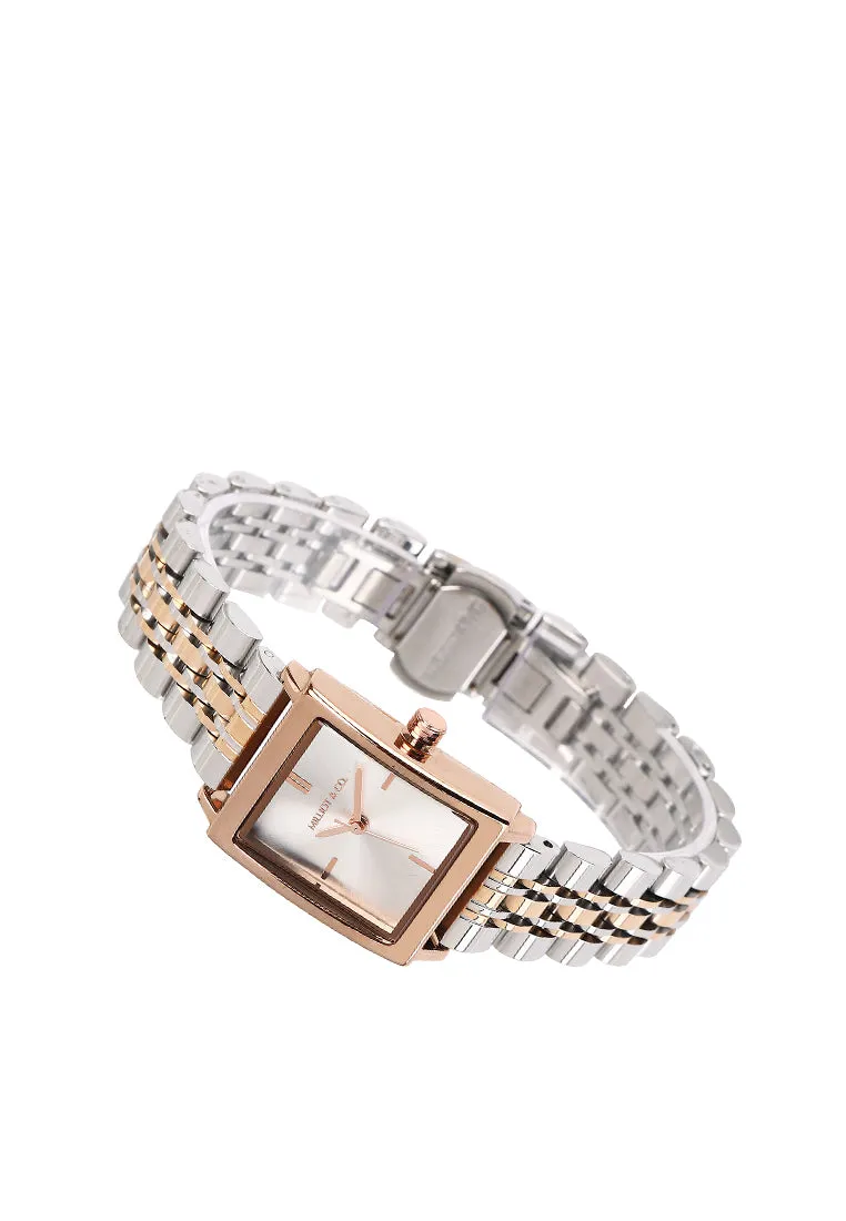 Sima Rose Gold Stainless Steel Analog Watch (Silver)