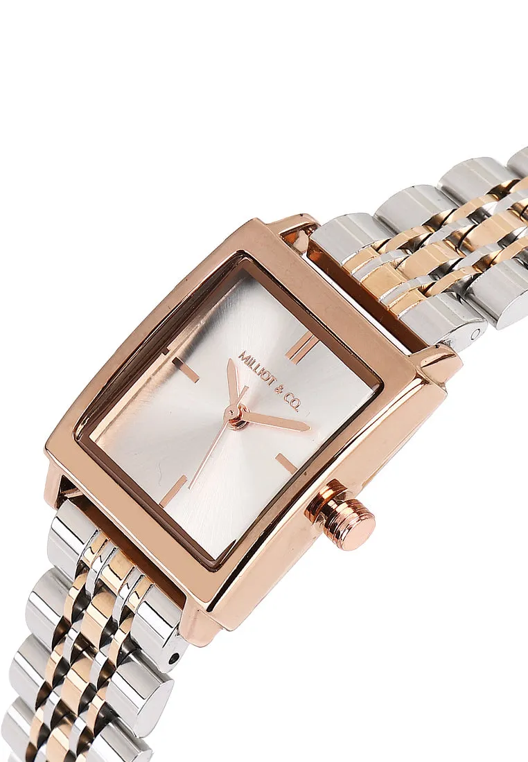 Sima Rose Gold Stainless Steel Analog Watch (Silver)