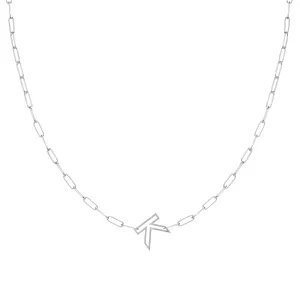 Single Chain Letter Necklace
