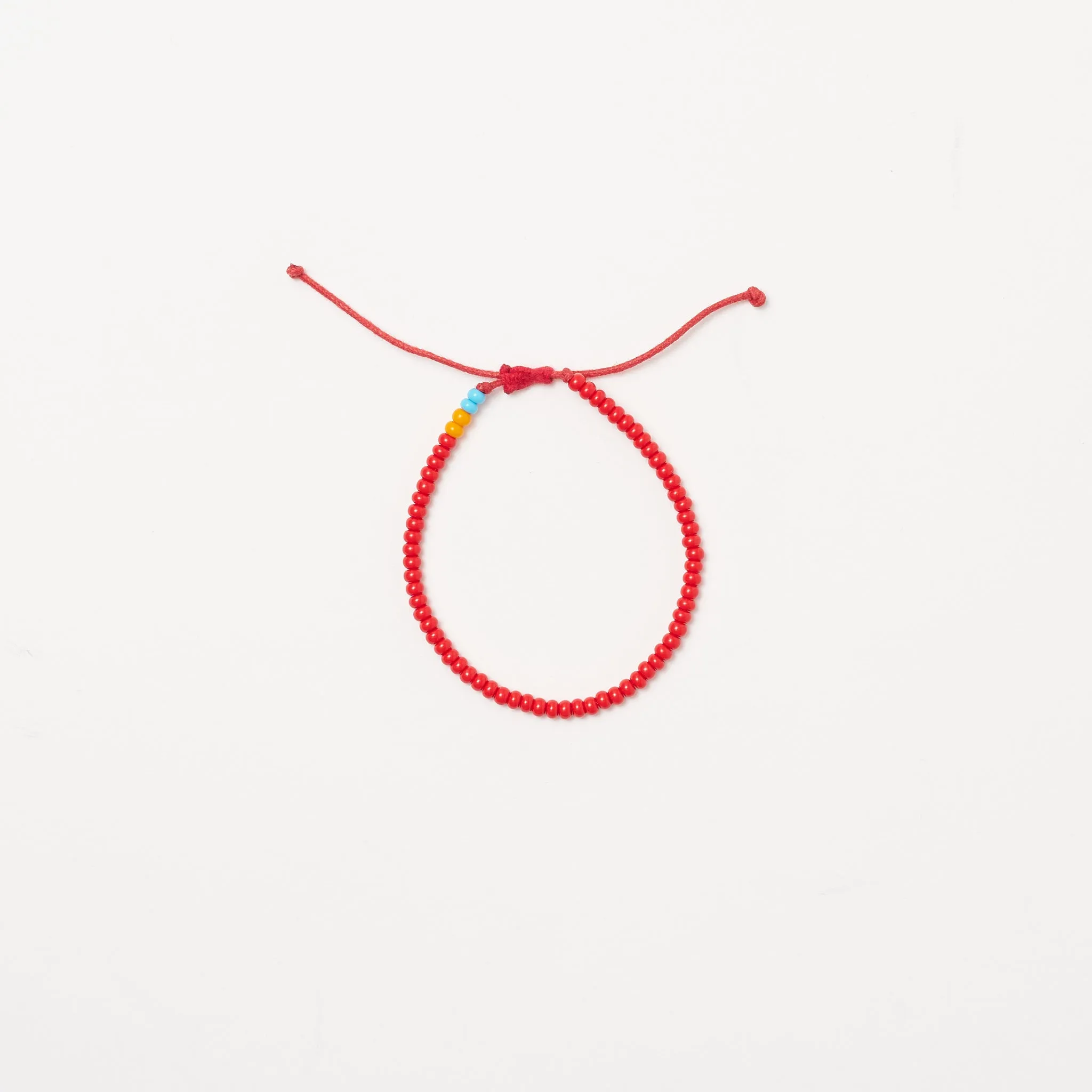 Single Strand Bracelet - Red
