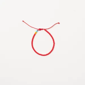 Single Strand Bracelet - Red