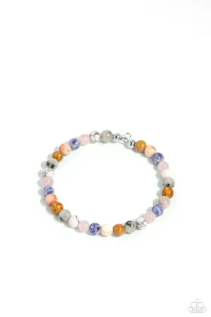 Sinuous Stones - Multi - Colored Stone Paparazzi Coil Bracelet