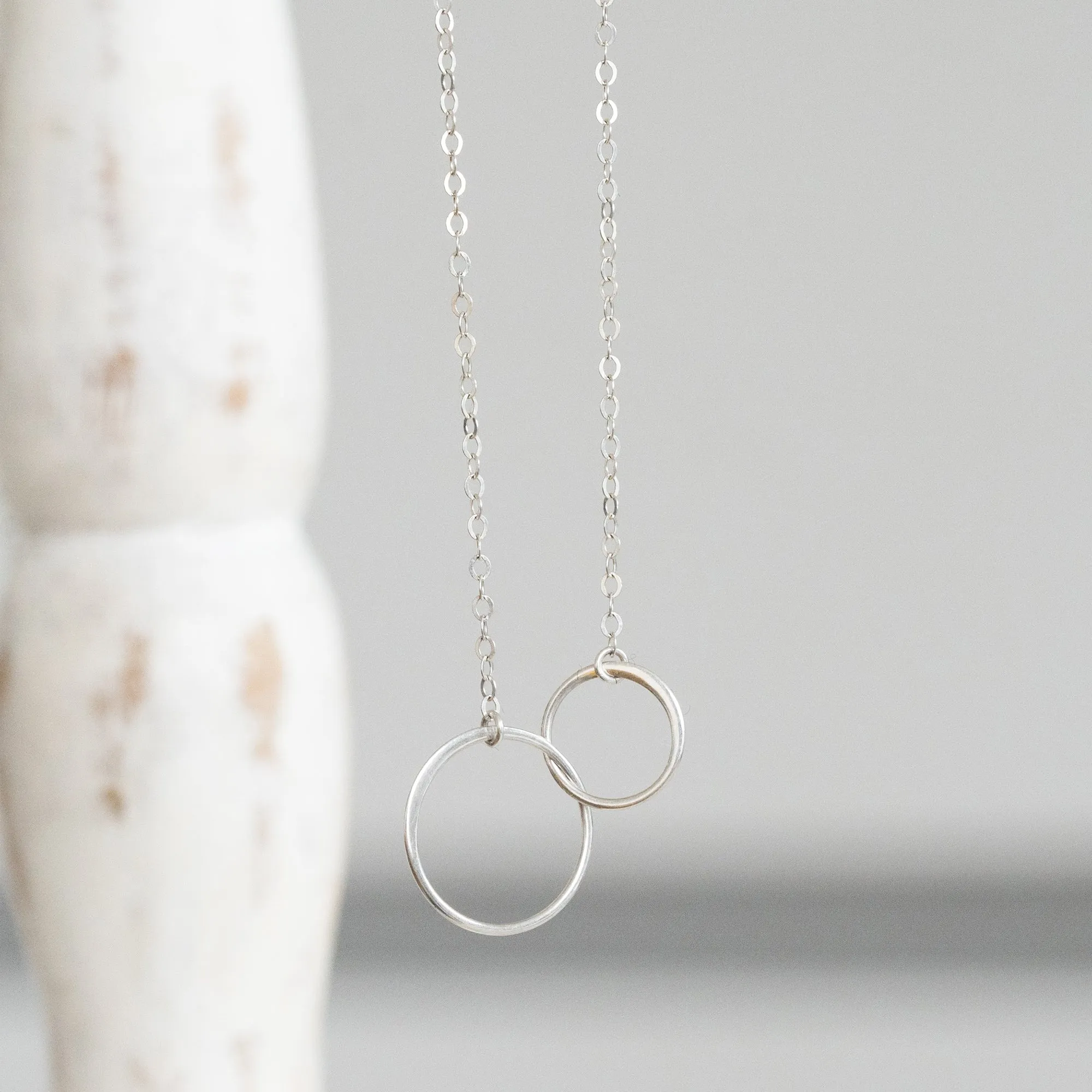 Sisters Interlocking Circle Necklace