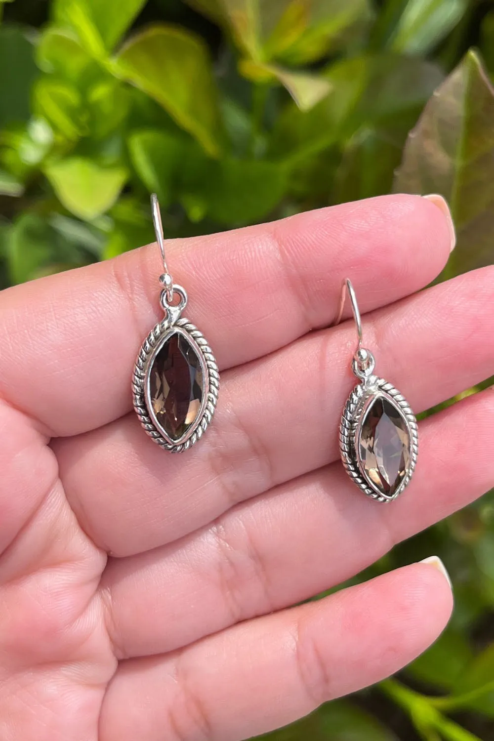 Sivalya Smoky Quartz Drop Earrings - Ananda