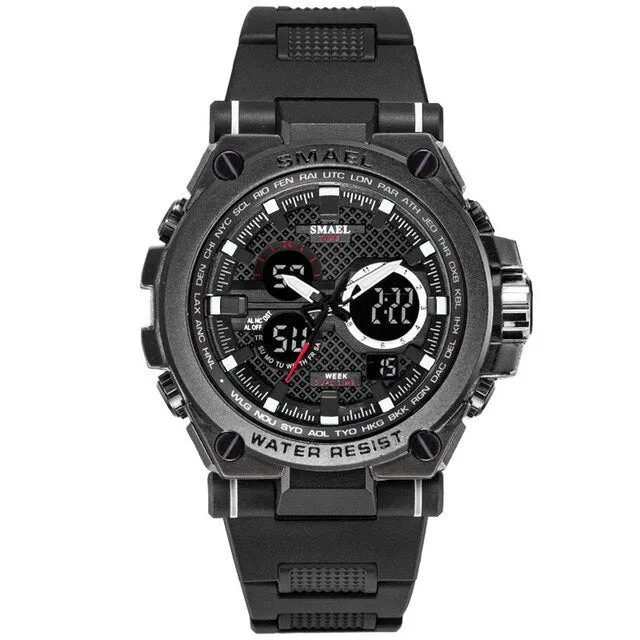 SMAEL Men Outdoor Sports Watches Fashion Waterproof LED Multifunction Digital Wristwatches Quartz Watch Clock Relogio Masculino