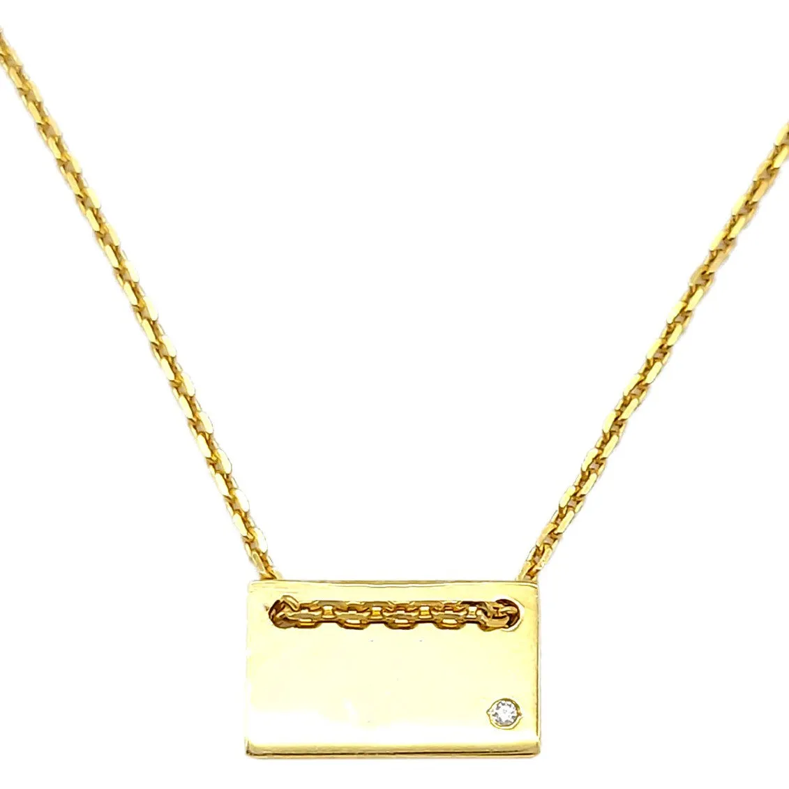 Small Rectangle Necklace