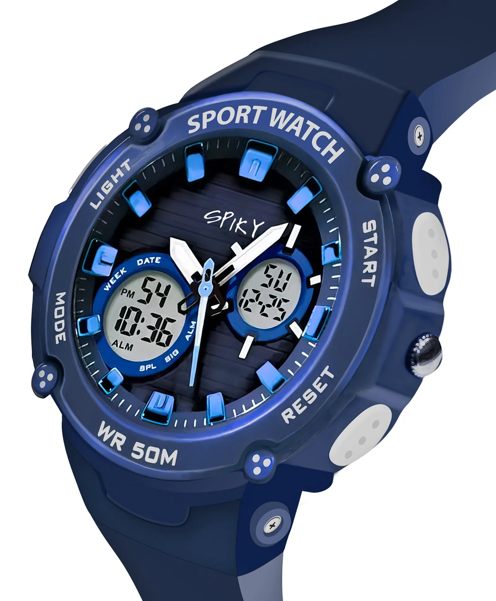 Spiky Eva29 Round Digital Sports Diving Watch