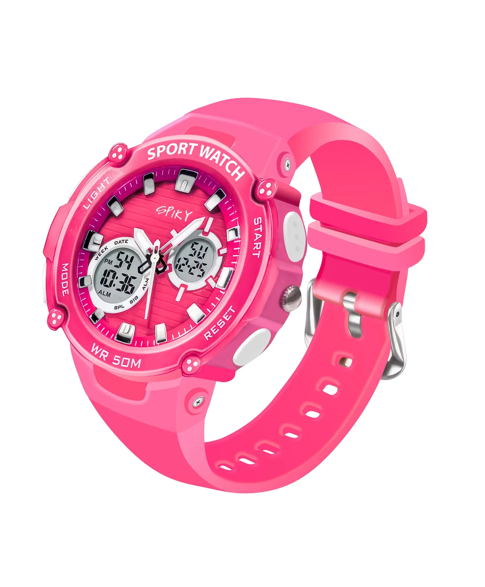 Spiky Eva29 Round Digital Sports Diving Watch