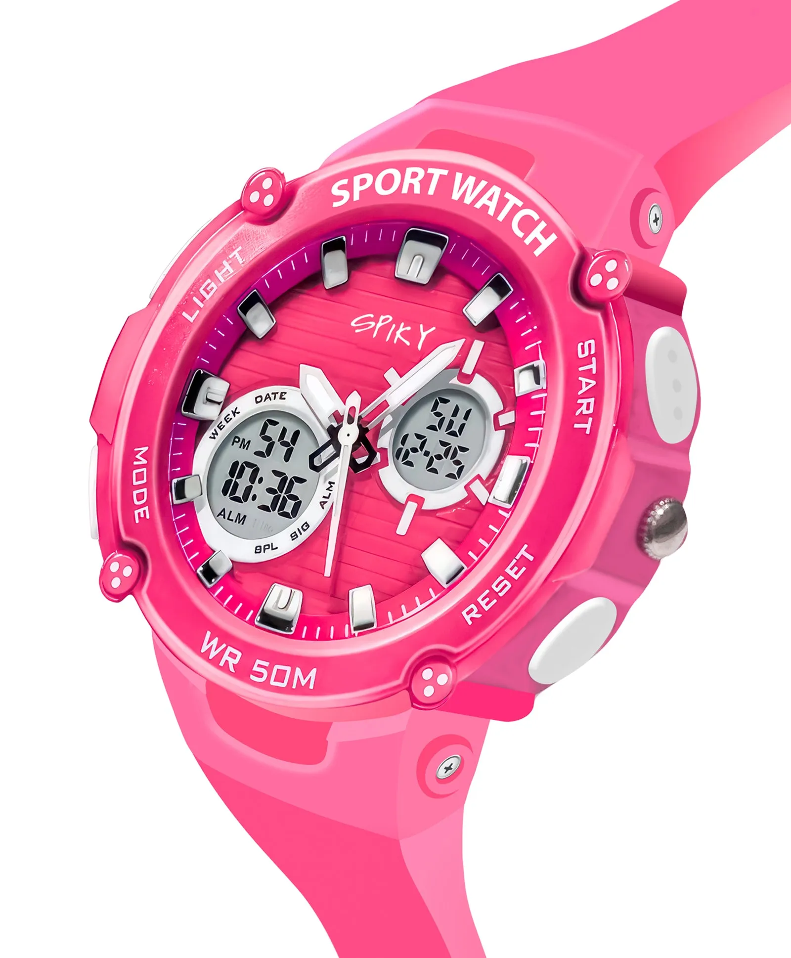 Spiky Eva29 Round Digital Sports Diving Watch