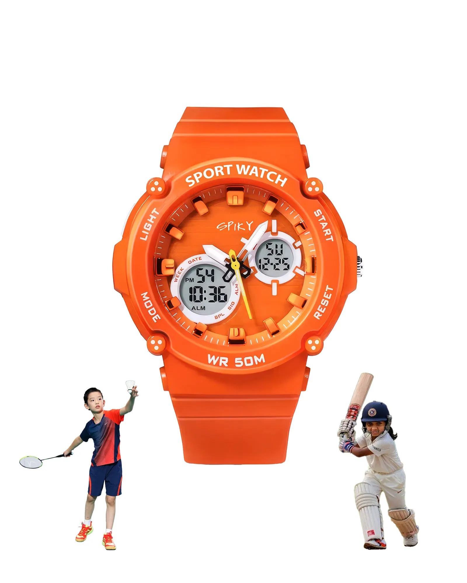Spiky Eva29 Round Digital Sports Diving Watch