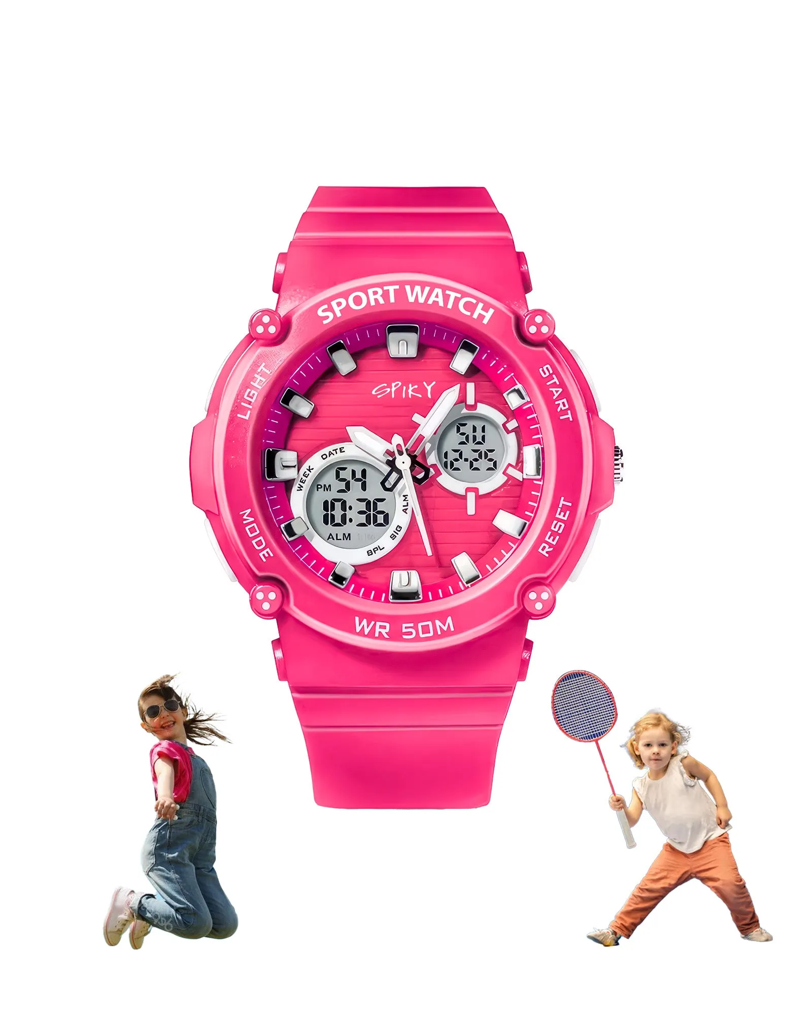 Spiky Eva29 Round Digital Sports Diving Watch