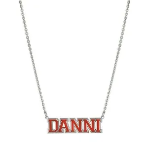 SS Enamel Name Necklaces