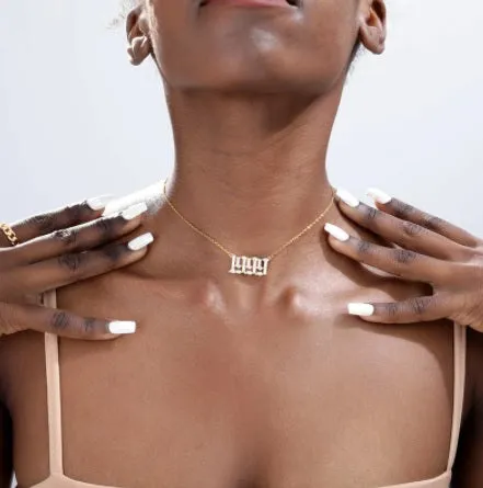 Stainless Steel Year Necklace