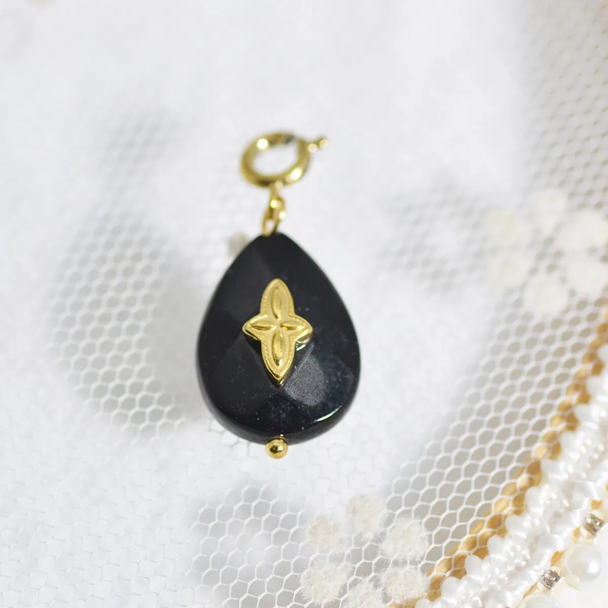 Star & Eye Natural Stone Charm Necklaces