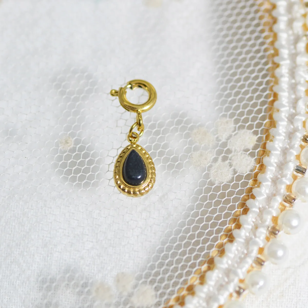 Star & Eye Natural Stone Charm Necklaces
