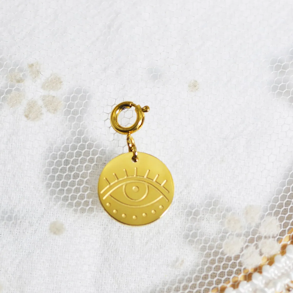 Star & Eye Natural Stone Charm Necklaces