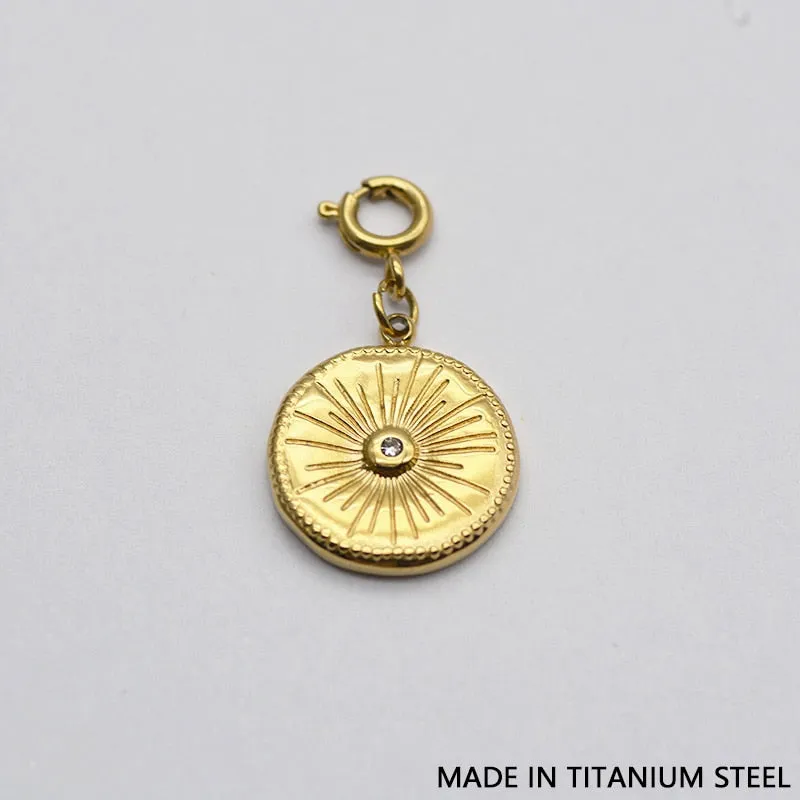 Star & Eye Natural Stone Charm Necklaces