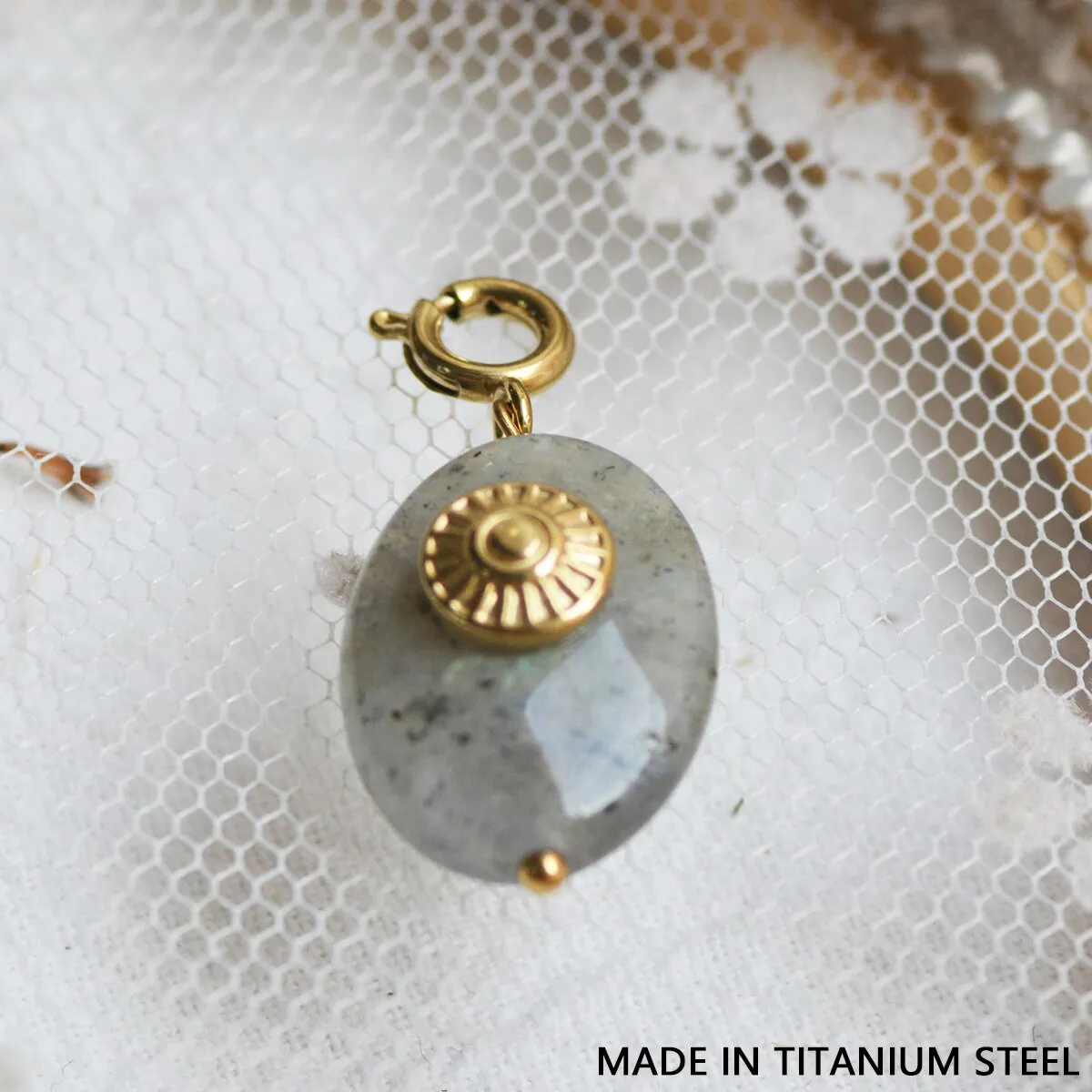 Star & Eye Natural Stone Charm Necklaces