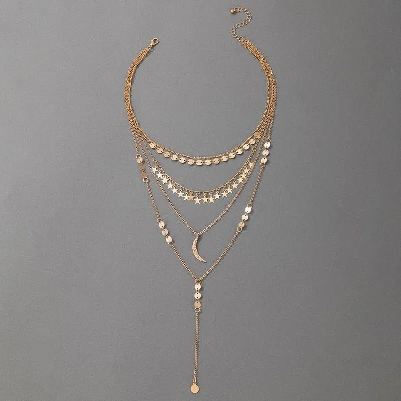 Star Moon Necklace