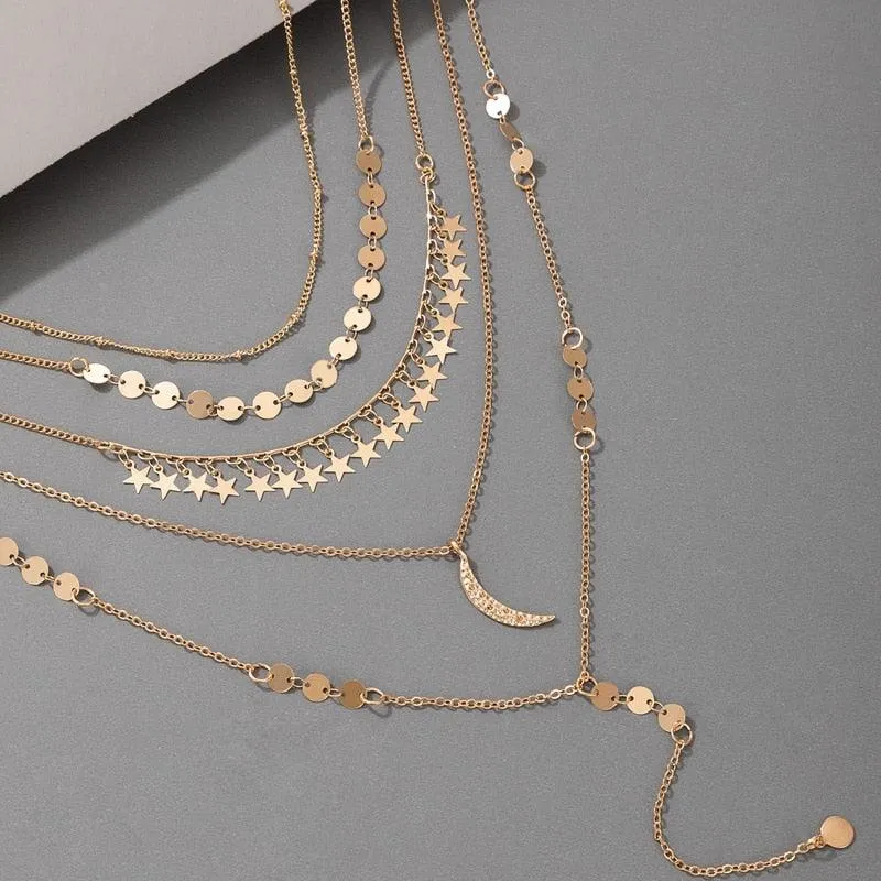 Star Moon Necklace
