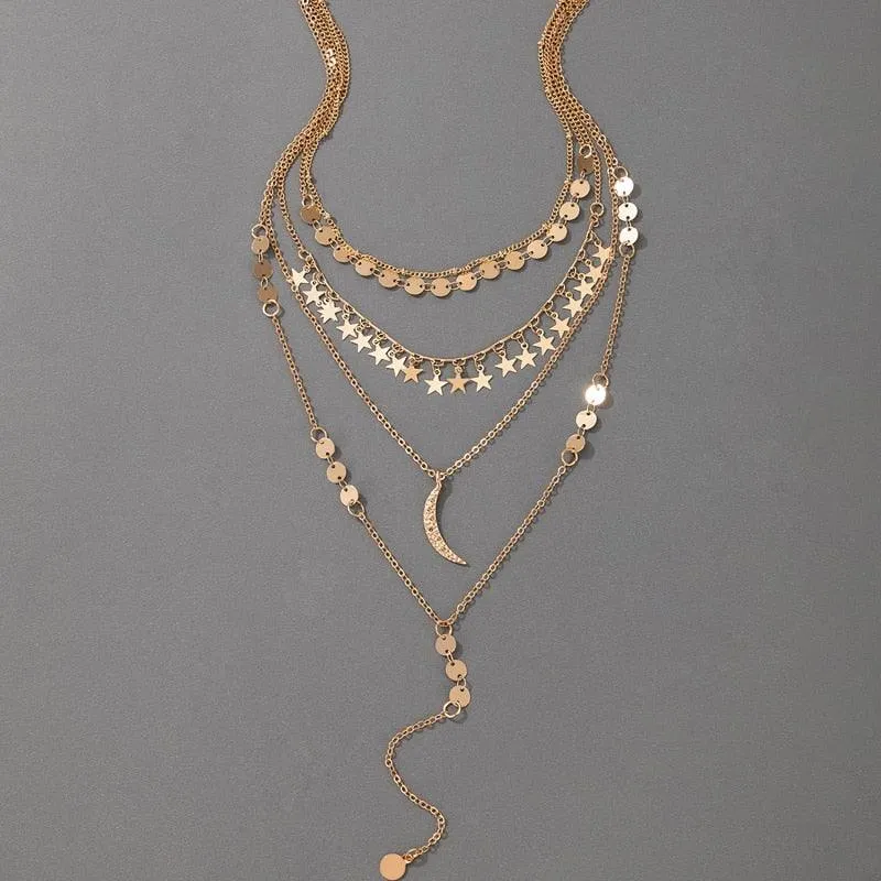 Star Moon Necklace