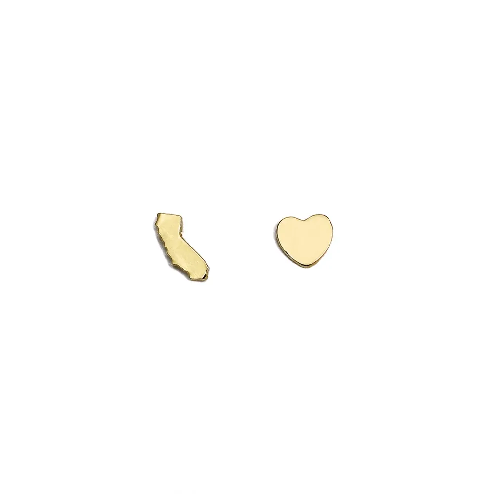 State Love Earrings - California