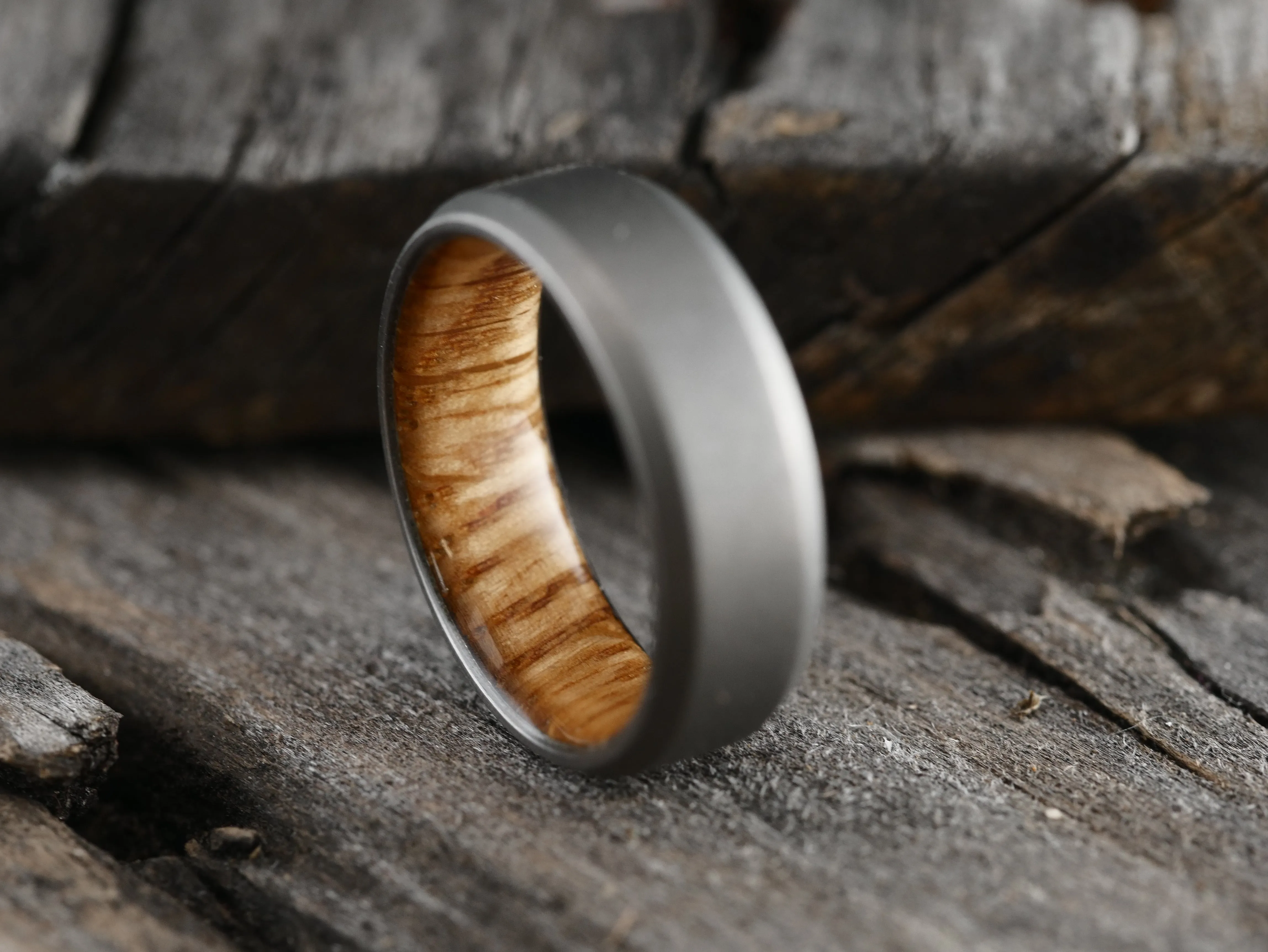 Stonewashed Duality (whiskey barrel wood w/bevel)