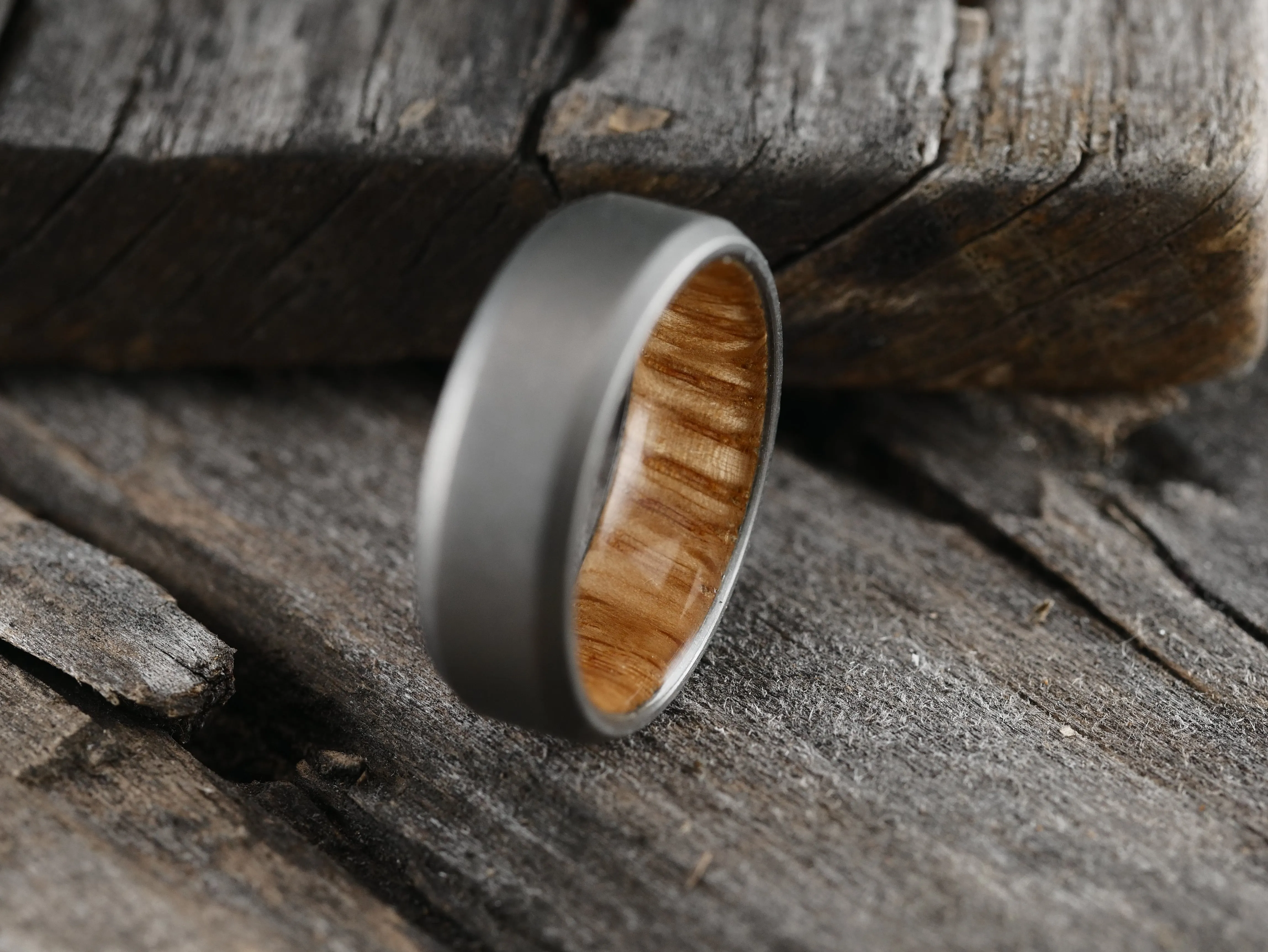 Stonewashed Duality (whiskey barrel wood w/bevel)