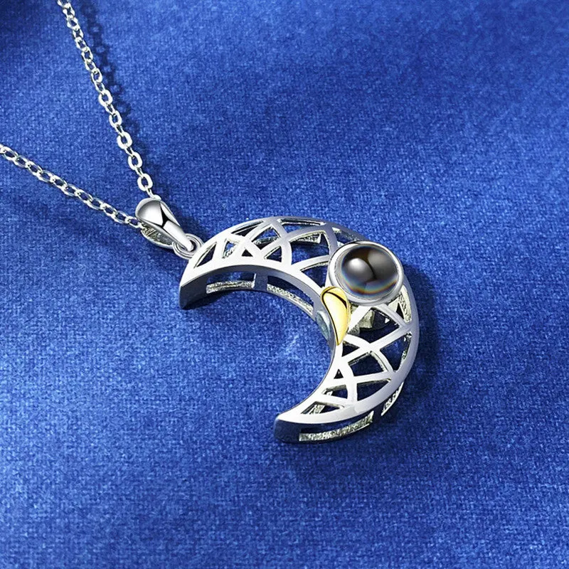 Sun Moon Shape Couple Personalized Necklaces Gifts
