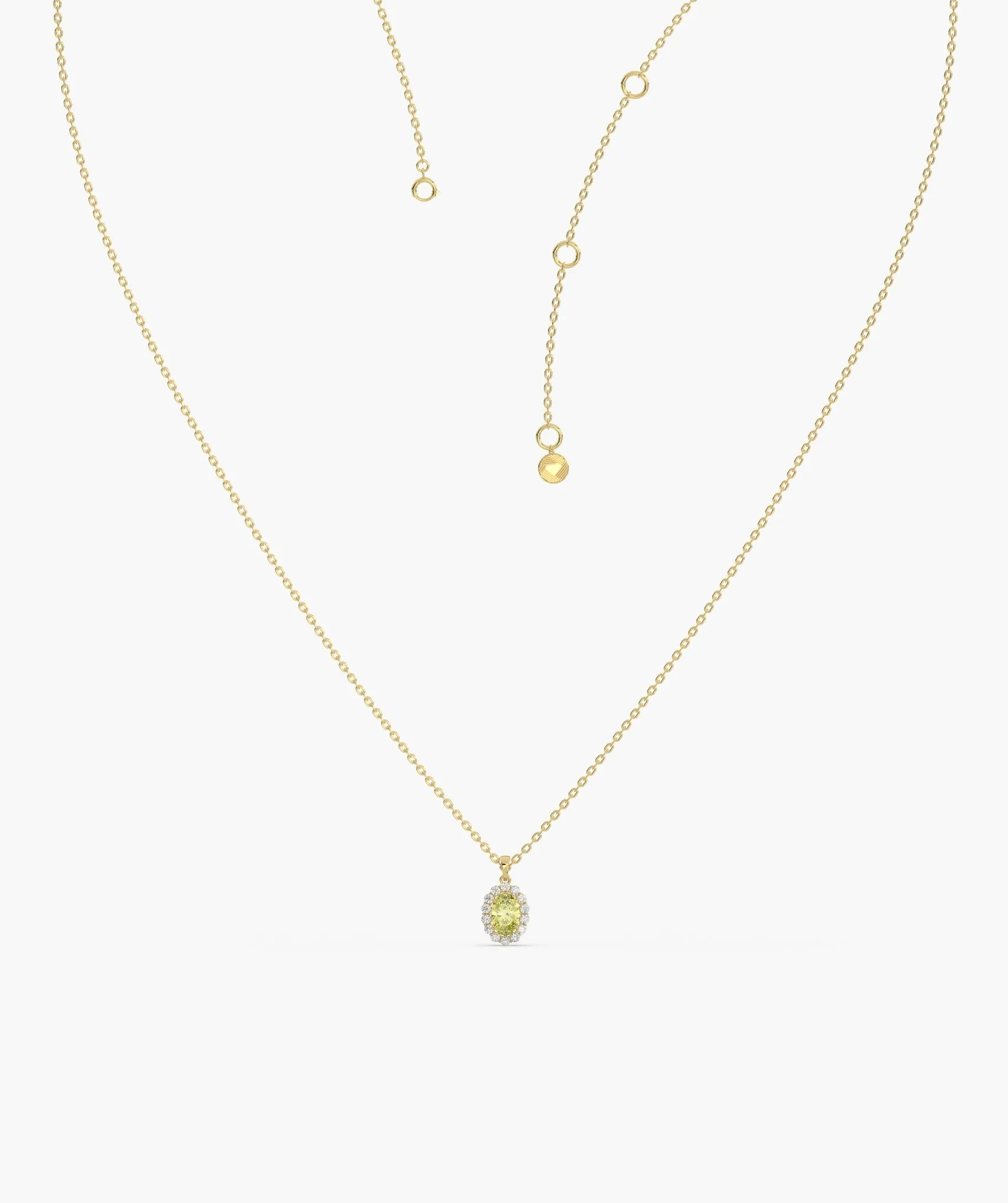 Sunshine Sparkle Oval Pendant