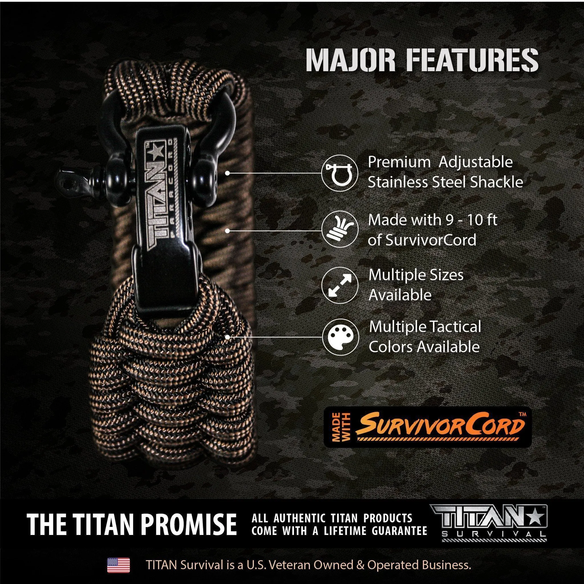 SurvivorCord Paracord Survival Bracelets