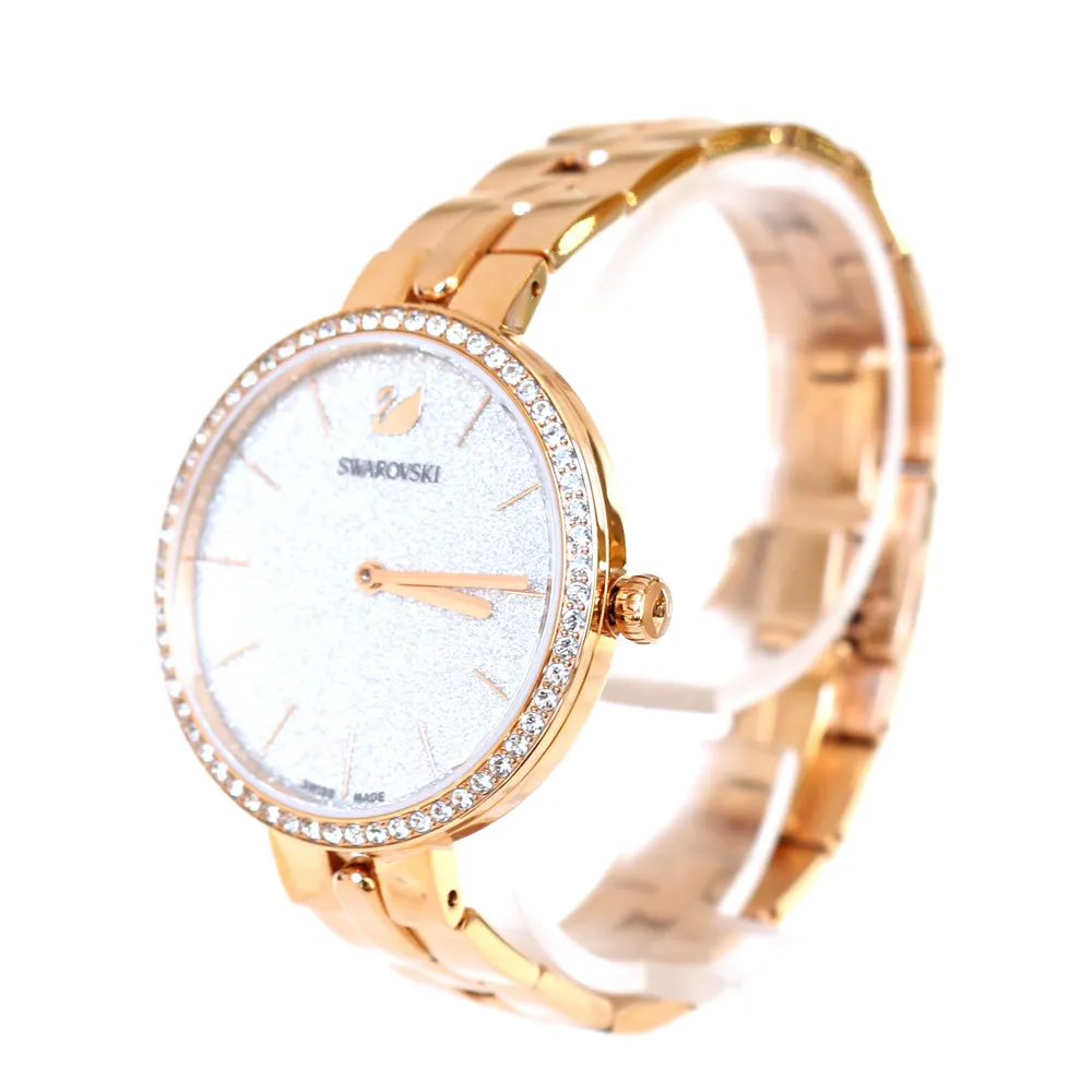 Swarovski Cosmopolitan Watch Metal Bracelet White Rose-Gold Tone