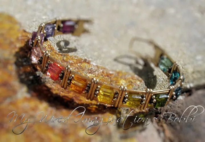 Swarovski Crystal Bracelet Tutorial with Variations, Wire Wrap Jewelry Tutorial