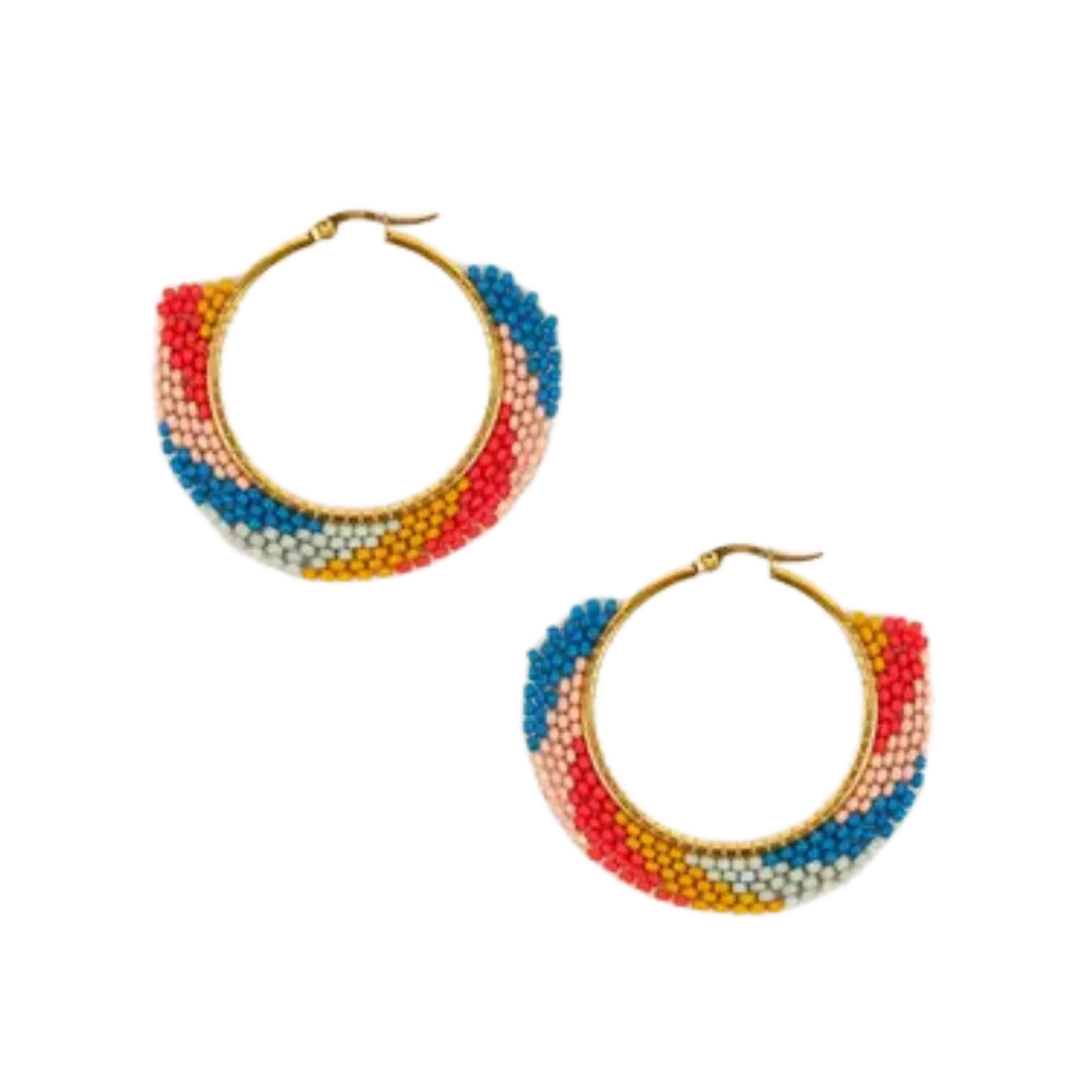 Swirl Hoop Earrings