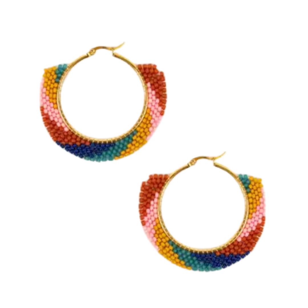 Swirl Hoop Earrings