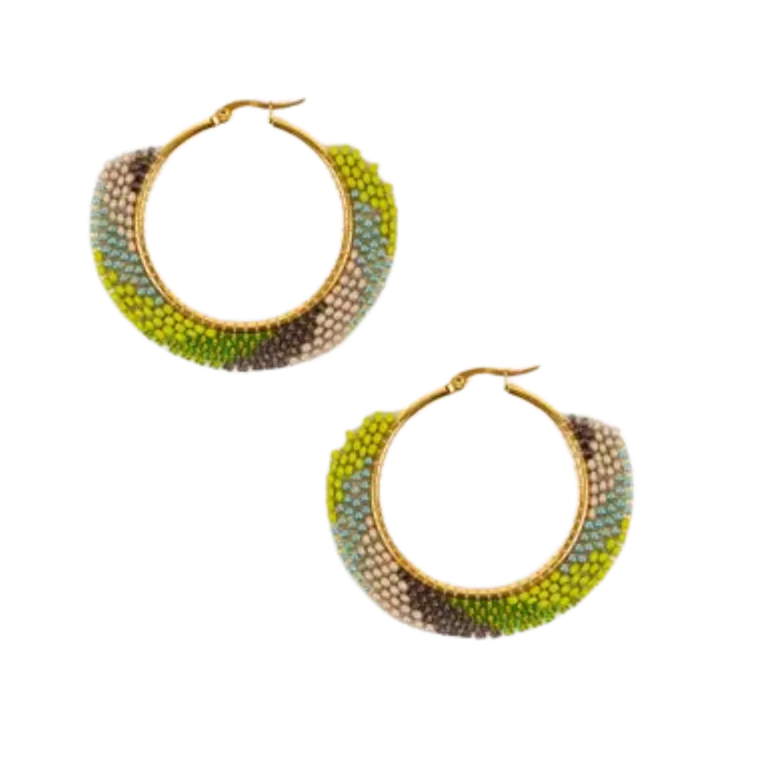 Swirl Hoop Earrings