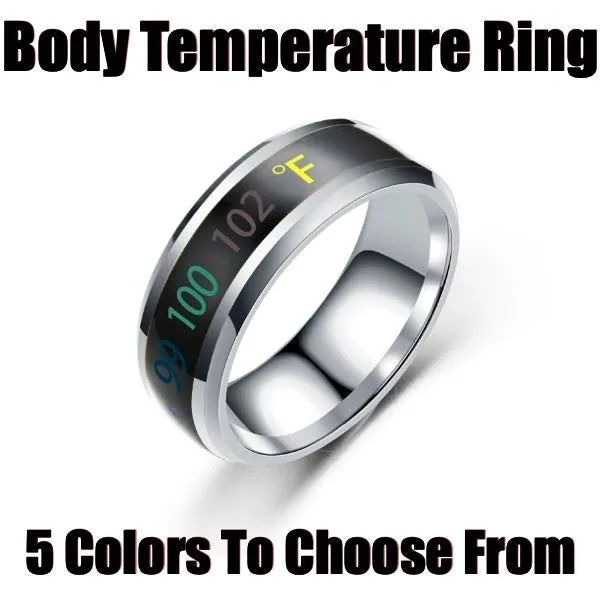 Temperature Ring - Know Your Body Temp (5 colors)