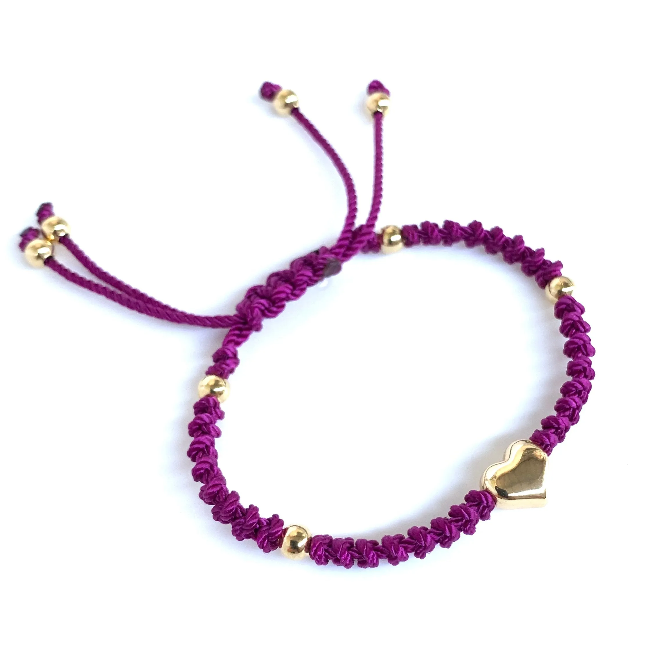 The Heart Stainless Steel Adjustable Knotted Bracelet