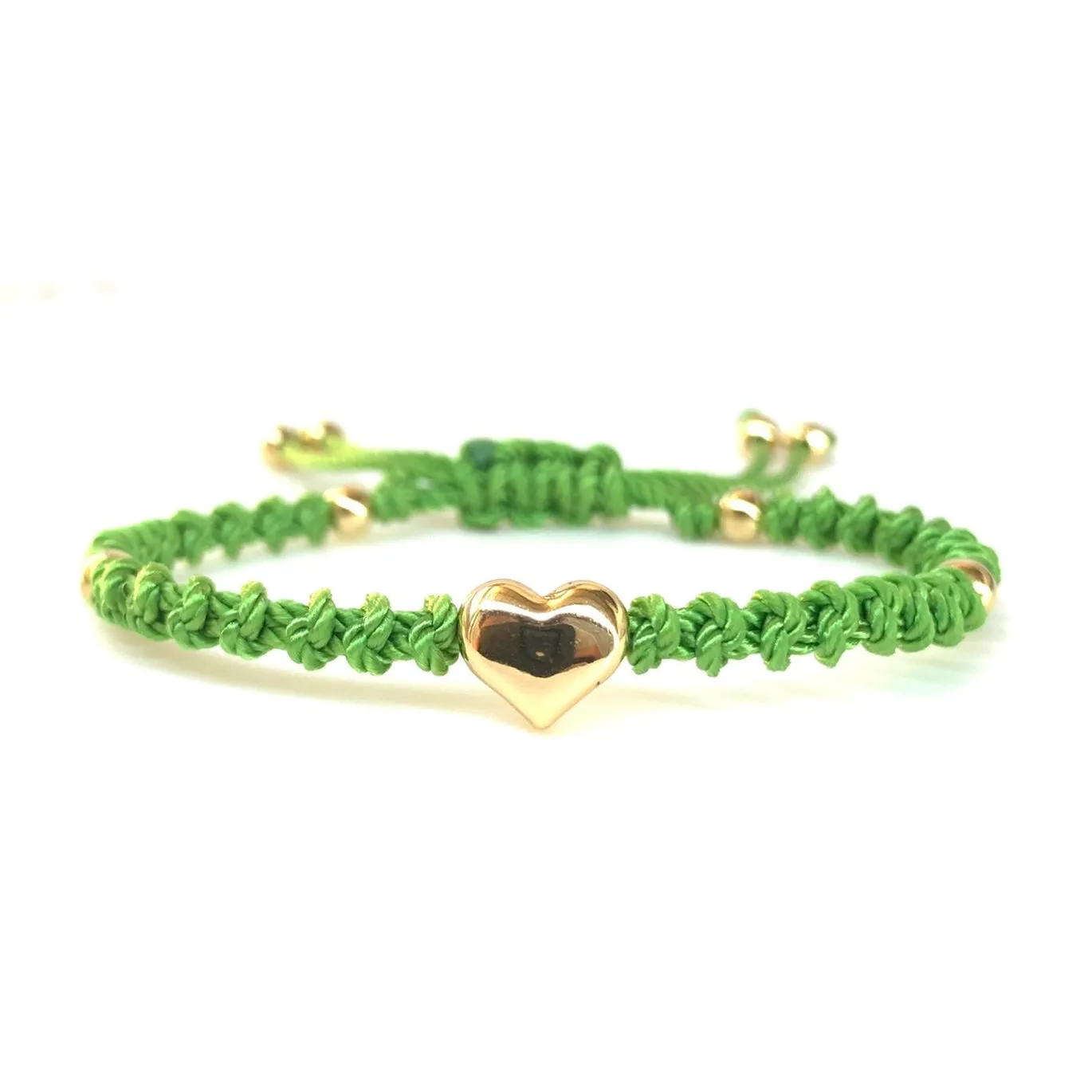 The Heart Stainless Steel Adjustable Knotted Bracelet