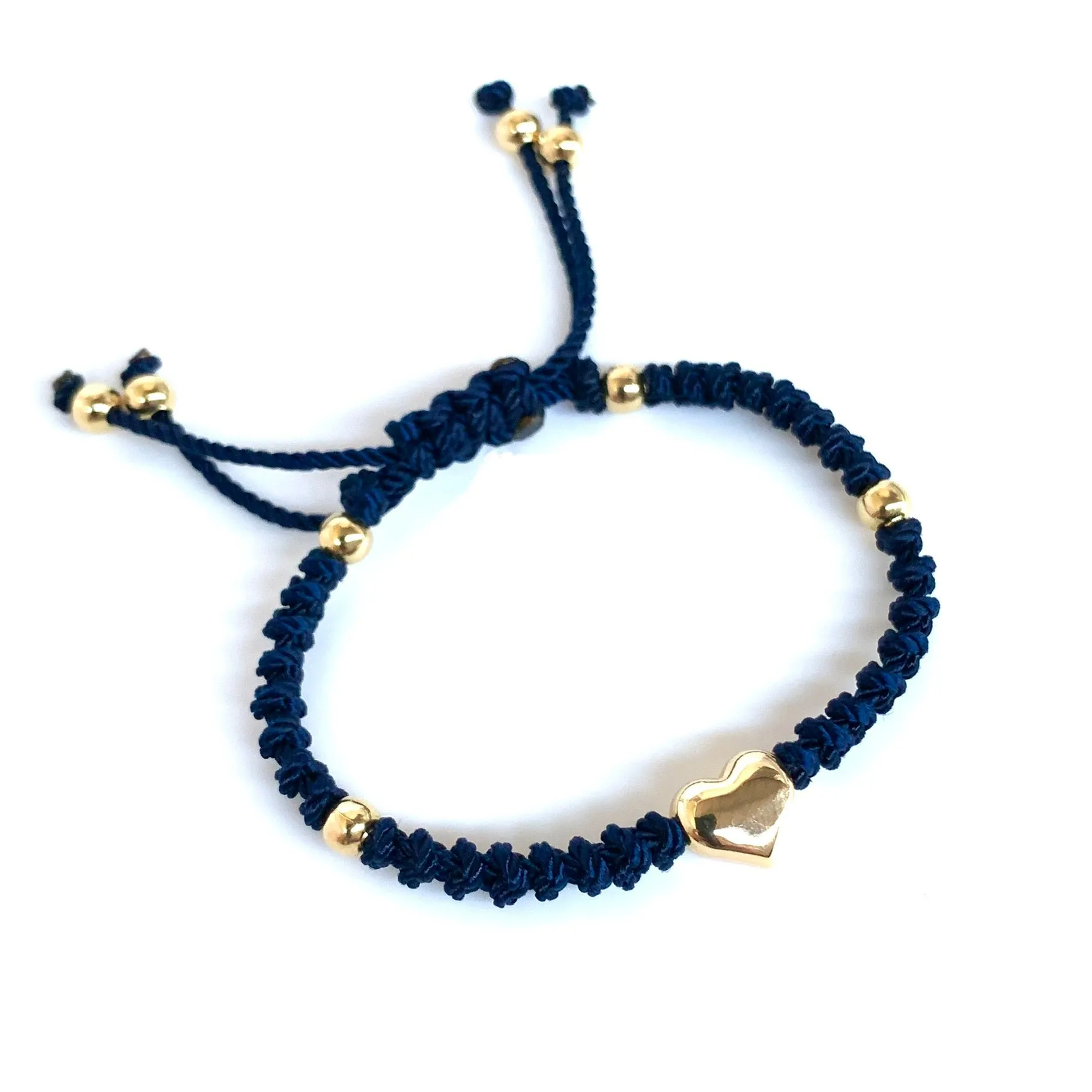 The Heart Stainless Steel Adjustable Knotted Bracelet